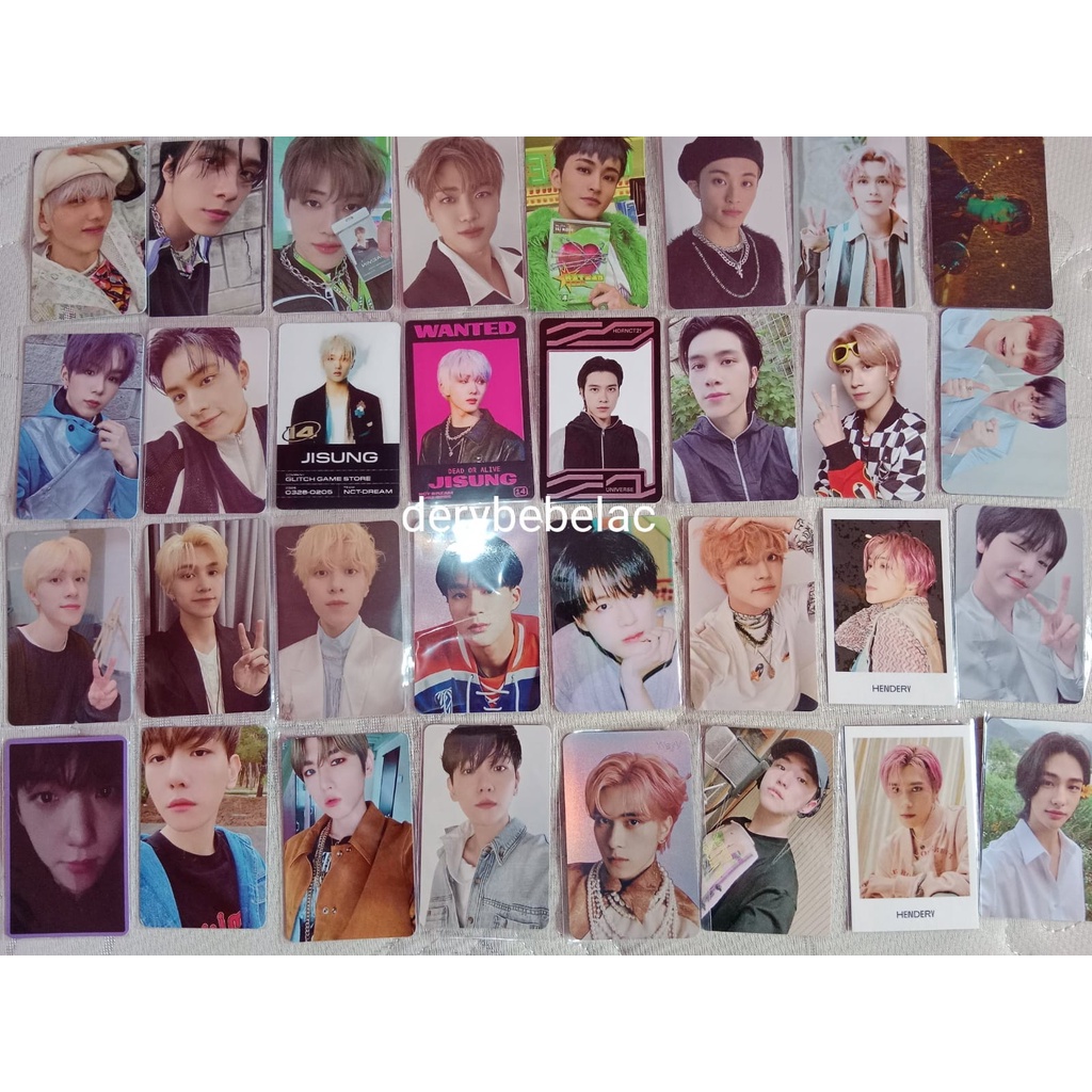 Photocard pc jaemin glitch mode jisung pororo mark jeno holo hendery universe chenle baekhyun xiaoju