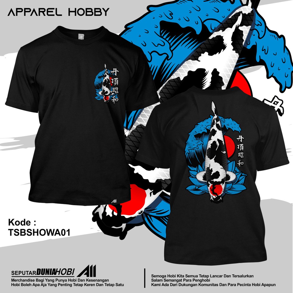 Kaos / Tshirt Ikan Koi Showa 1