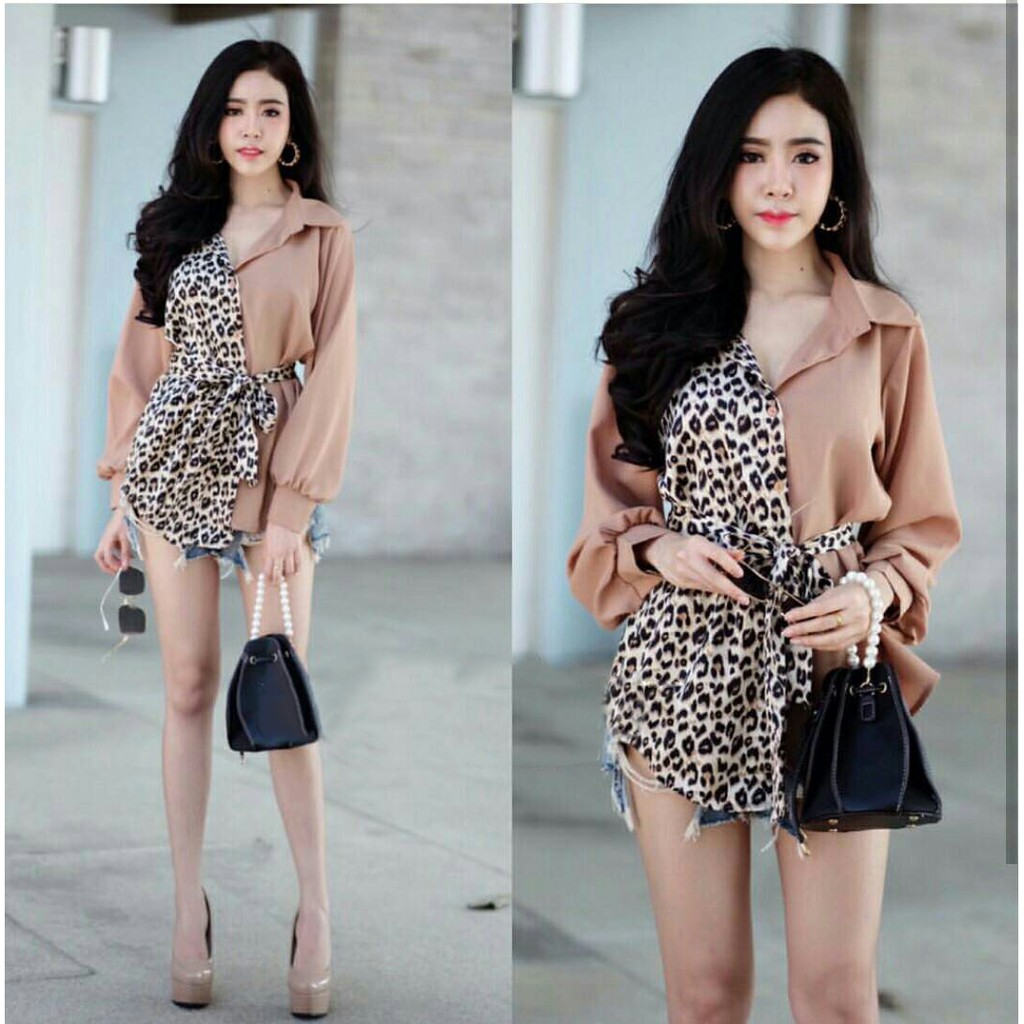 (COD) Lauren Macan Varian Warna / Pakaian Wanita / Atasan / Blouse