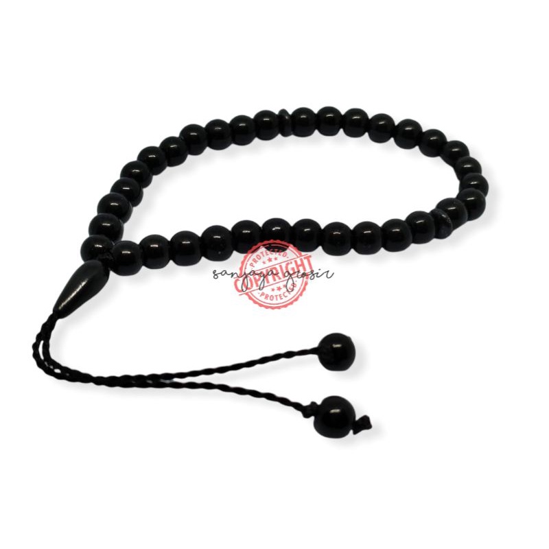 -GELANG TASBIH BATU 33 BUTIR/ GELANG BATU BLUSTIN MURAH 33BUTIR/ GELANG BATU 6MM