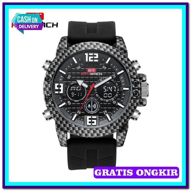 Best Terlaris Mjnea Jam Jm Jsm Tangan Pria Laki Laki Mewah Mahal Origi Kat-Wach Kt1804 Jam Tangan