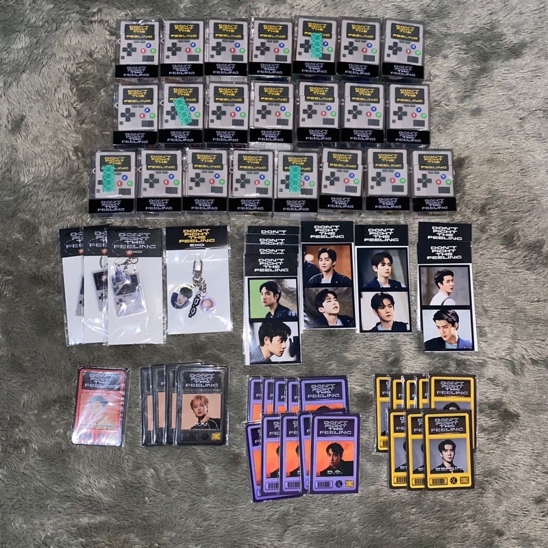 [READY STOCK] EXO DFTF Don't Fight the Feeling goods airpods case photo magnet holo standee postcard book ticket deco