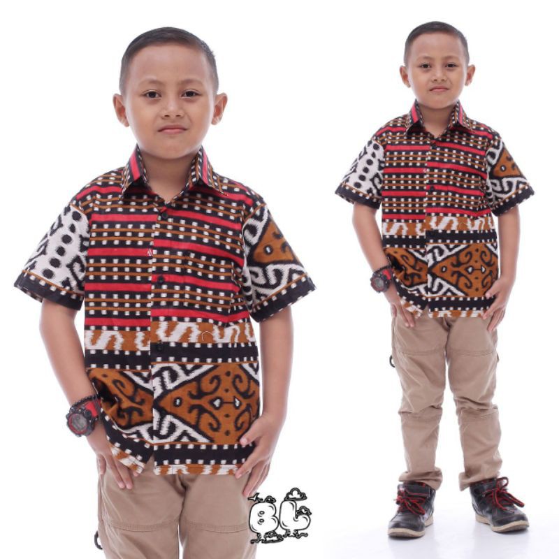 COUPLE KELUARGA TERVIRAL BATIK PEKALJAYA 1794 PALING LARIS BISA COD-Anak LK (macan mer)