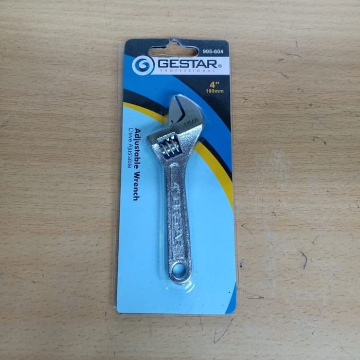 Kunci Inggris 4 in gestar Gestar Kunci Inggris Adjustable Wrench 100mm Gestar 4in 100 mm