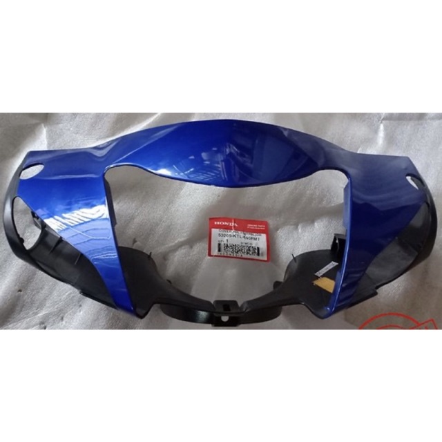 Cover Batok Lampu depan HONDA Supra Fit New Tromol Biru Tua ORIGINAL 53205-KTL-690FMT