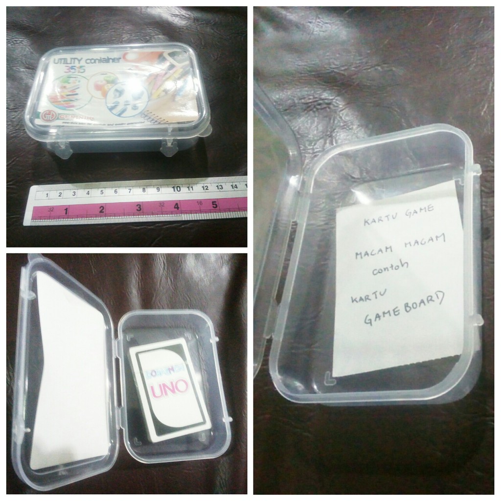 box tempat nyimpan kartu remi, kartu game, trading card, e ...