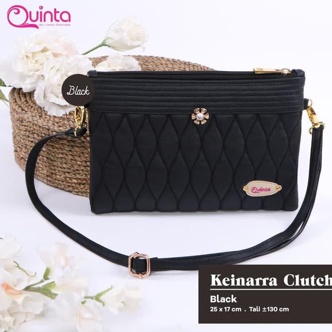 AI5C TAS WANITA QUINTA "KEINARRA CLUTCH" - HITAM NSXY