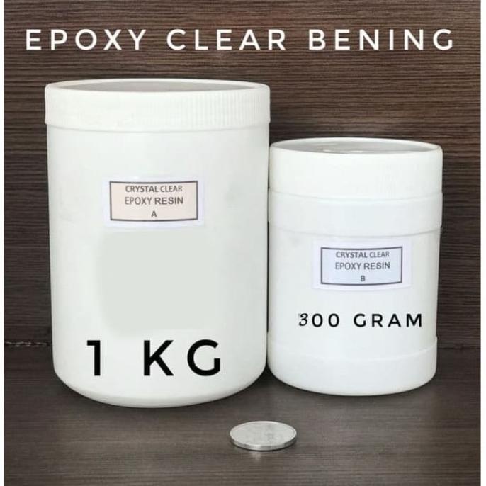 

,,,,,,,] Epoxy Resin Bening Clear 1 KG + Hardener 300 Gram
