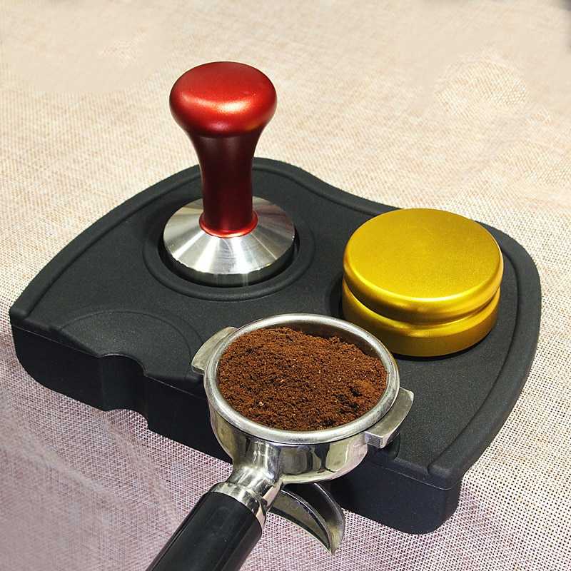 (100% BARANG ORI) One Two Cups Silicone Holder Mat Tamper Kopi Espresso Barista - LB4148