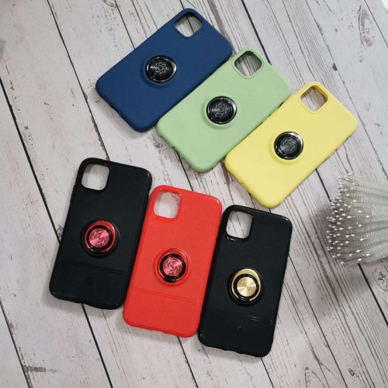 SoftCase iphone 11 tpu overseas ring spinner everytime everywhere