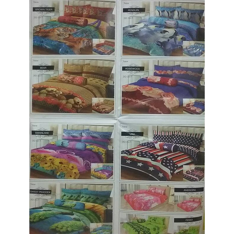 sprei lady rose 180 x 200 bantal 4
