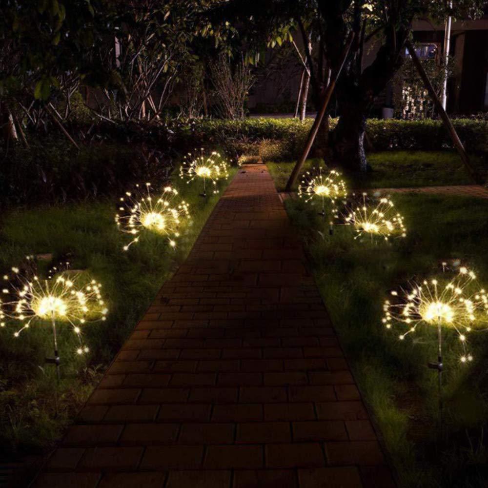 (Outdoor) Lampu Tumblr 90 / 120 / 150-led Model Kembang Api Tenaga Surya Anti Air Untuk Dekorasi Natal / Tahun Baru