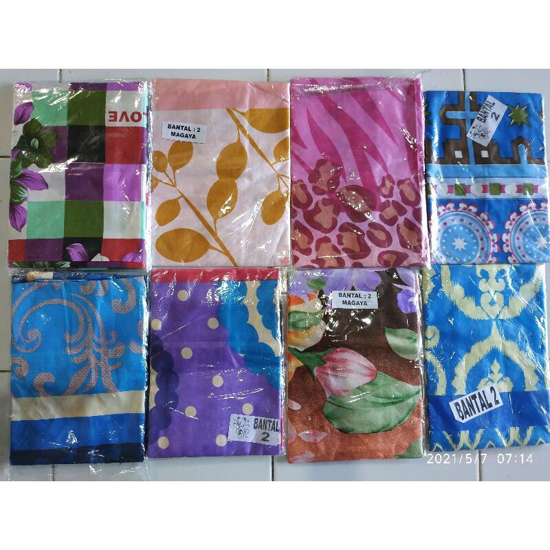 SARUNG BANTAL/GULING MAGAYA isi 1Pasang(2pcs) Bisa Pilih Warna COVER BANTAL/GULING Ukuran Standart