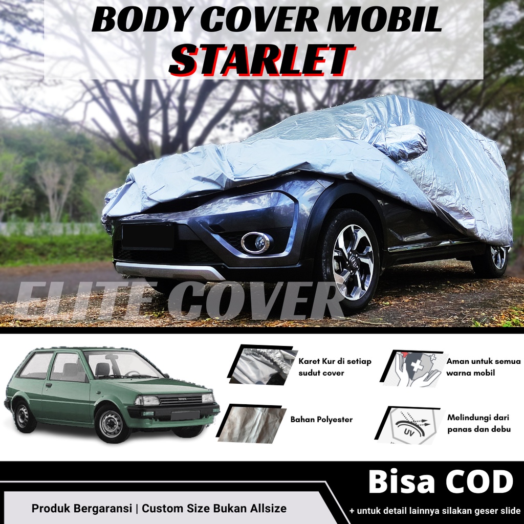 Sarung Mobil Starlet Cover Penutup Mantel Mobil Starlet Kapsul