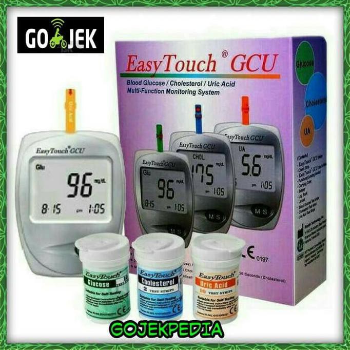 Alat Test Darah GCU Easy Touch 3in1 EasyTouch Alat Cek Gula Darah