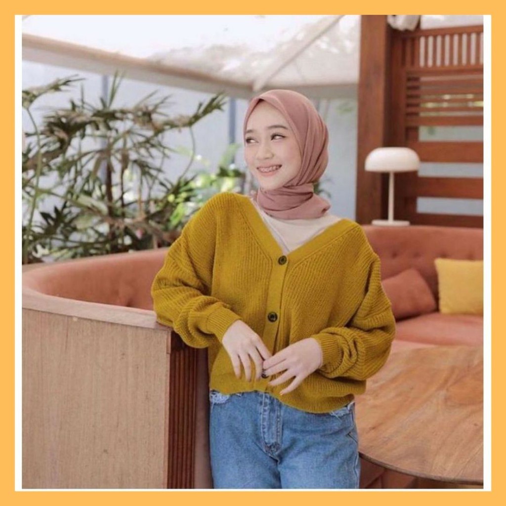 MALIKA CARDY OUTER RAJUT 7 GET / KARDIGAN RAJUT OVERSIZE / CARDI RAJUT KANCING 3 / CARDIGAN RAJUT TEBAL