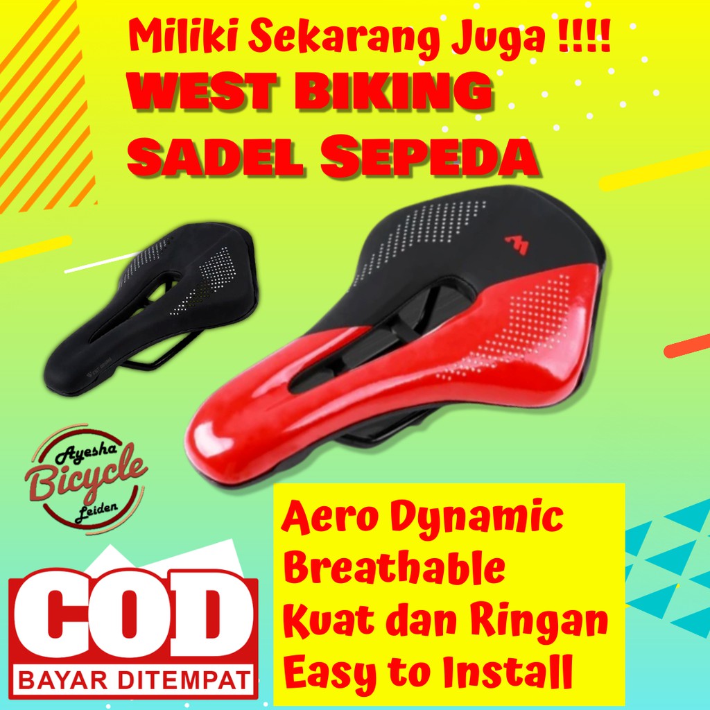 West Biking Sadel Sepeda MTB Sadel Sepeda Lipat Jok Sepeda Sadel Sepeda Sport Jok Sepeda MTB
