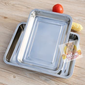 60x40 Baking tray Stainless nampan makanan tempat saji makanan