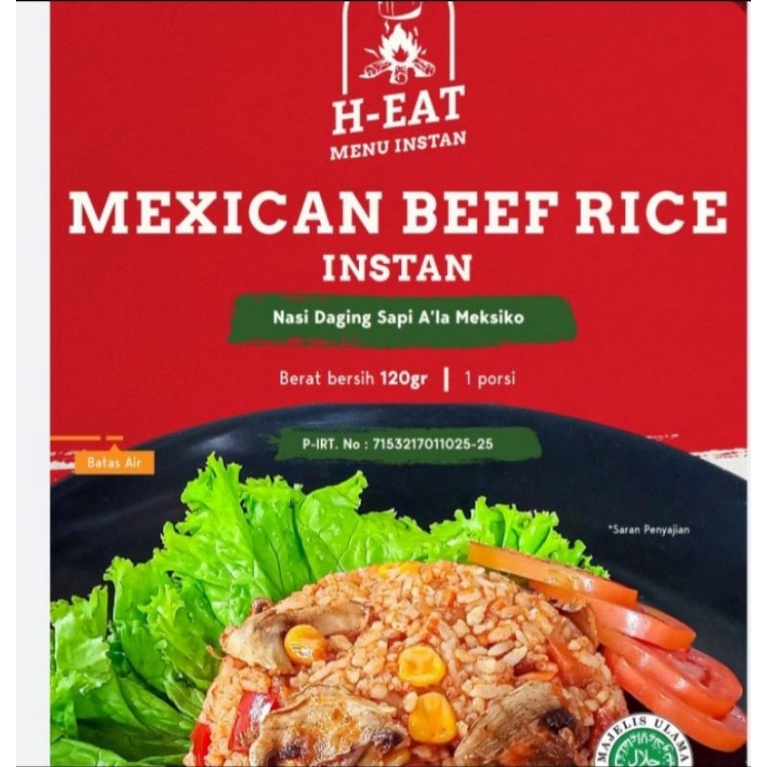 H-EAT Makanan Instan H-EAT Makanan Gunung Mexican beef rice