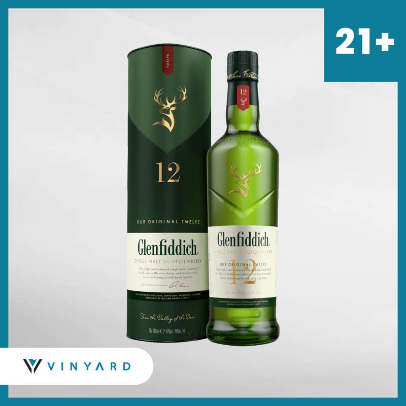 Glenfiddich 12 YO 700 Ml ( Original &amp; Resmi By Vinyard )
