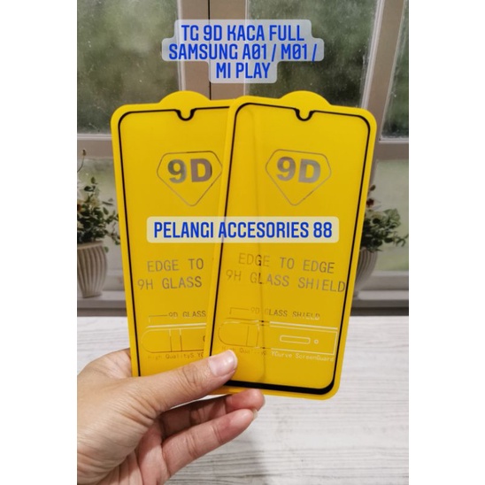 ANTIGORES XIAOMI MI PLAY ANTI GORES KACA TG TEMPERED GLASS FULL 9D