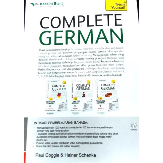 BARU PAKET COMPLETE GERMAN Teach Your self . Kesaint Blanc