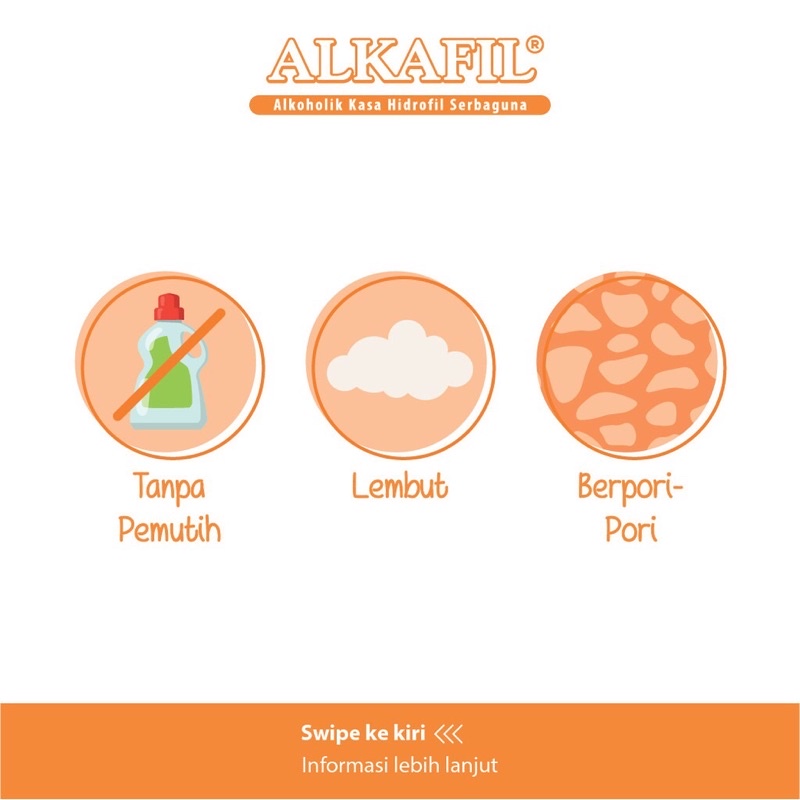 Alkafil Alkoholik Kasa Hidrofil 16 Sachet / Kasa Tali Pusar Bayi / Alcohol Swab / Alkohol Swab