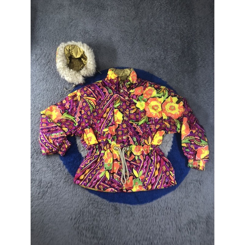 Jaket Vintage Motif Bunga//SecondBranded