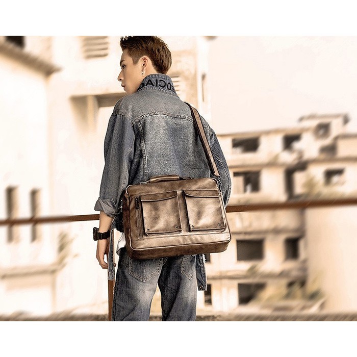 Jual tas selempang kulit pria import Kelas Premium% TAS SELEMPANG PRIA