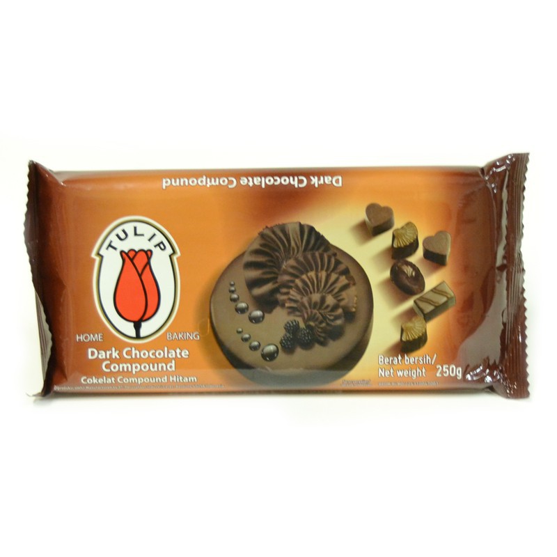 TULIP Dark Compound 250 gr - Coklat TULIP Compound Dark