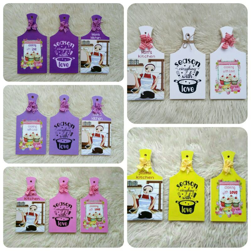 Hiasan dinding kayu walldecor murah talenan hias