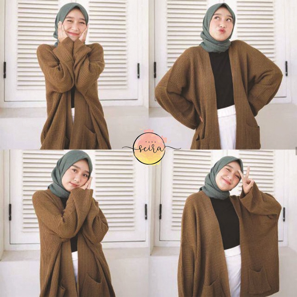 [BISA COD] Kardigan Rajut Loocy Oversize / Loocy Cardigan Oversized Rajut Wanita / Loocy Cardy