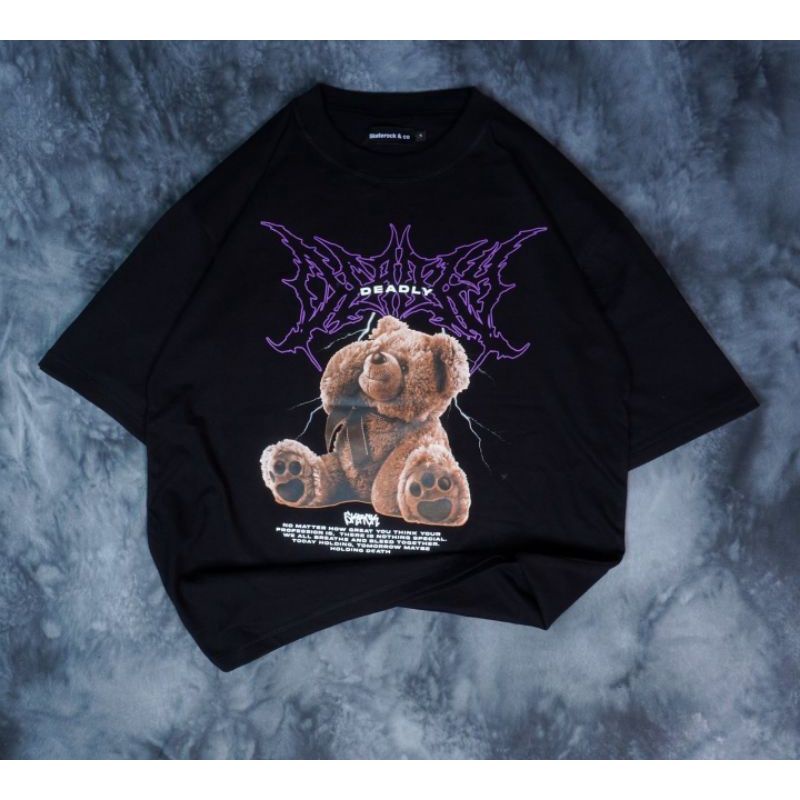 [COD] Baju Kaos OVERSIZE Distro Tshirt Karung Jantan BEARBLEND Best Seller