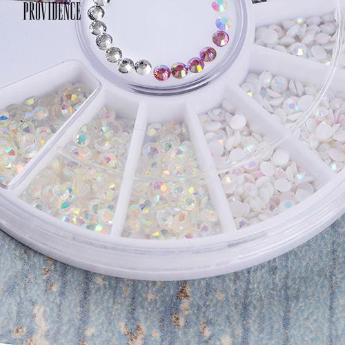 [Buy 1 Get 1] DIY 3D Nail Art Tips Dekorasi Charms Putaran Wheel Crystal Glitter Rhinestones