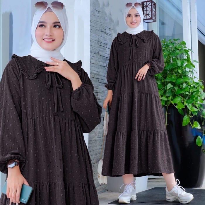 1KG MUAT 3PCS | ZULFA MIDI ZAMIRA DRESS URAGIRI HITS OOTD SELEBGRAM FASHION GROSIR MURAH WANITA