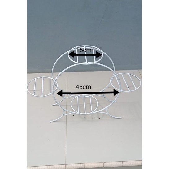 STANDING POT MURAH / RAK BUNGA BESI MURAH / RAK SUSUN MINIMALIS DEKORASI TANAMAN HIAS MURAH