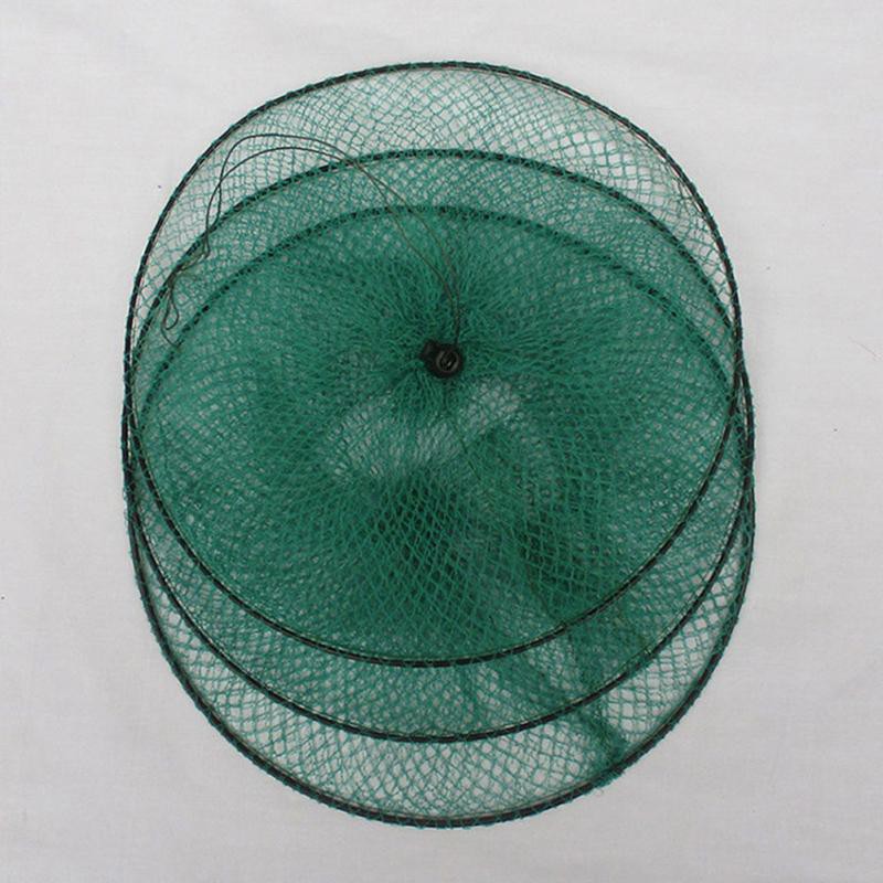 Jaring Pancing Ikan Udang Shrimp Fishing Net Cage Foldable 2 Layers - SCZ620 - Green