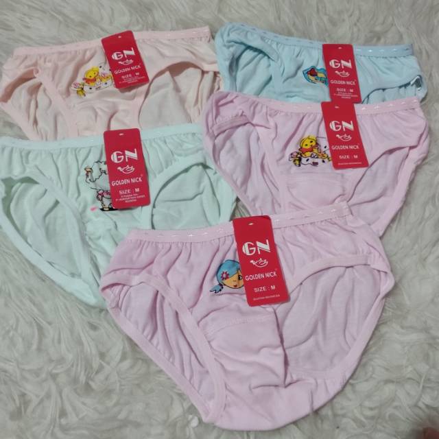 celana dalam anak perempuan warna cerah