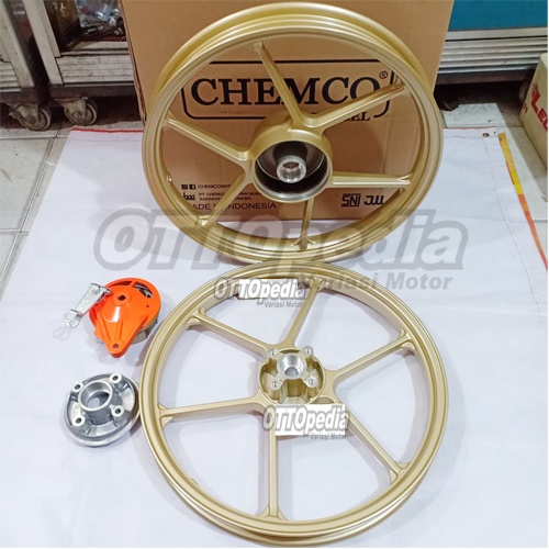Chemco Velg Pelek Racing BRT F1zr Poswan Jupiter Z + Tutup Tromol Assy Ring 17-160/185