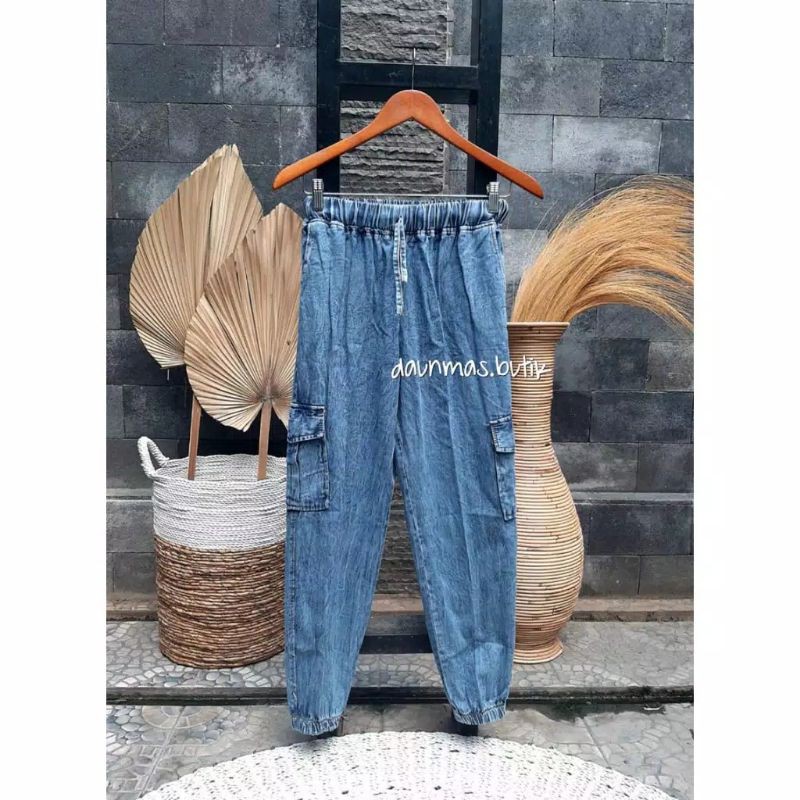 Celana Cargo Joger jeans wanita