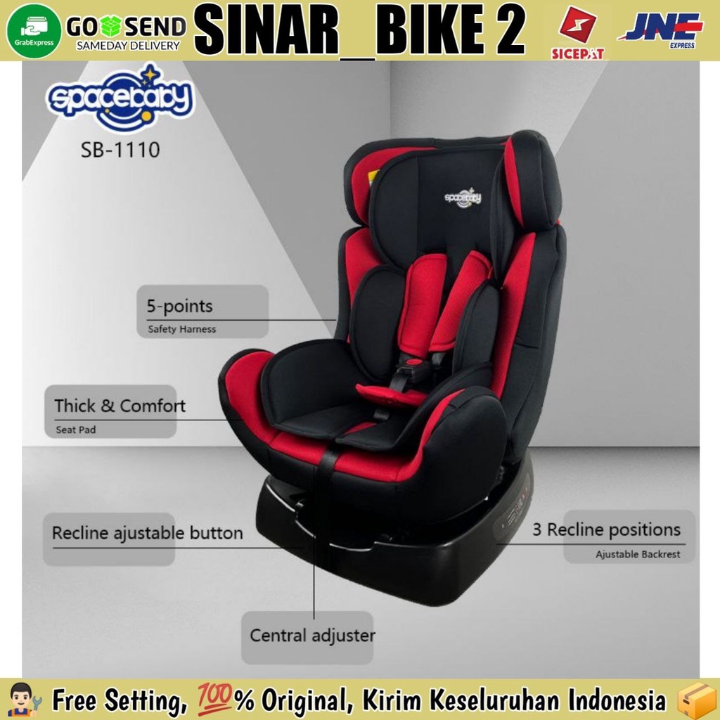 Car Seat SPACEBABY SB 1110 Kursi Mobil Anak Bayi Baby Chair Touring