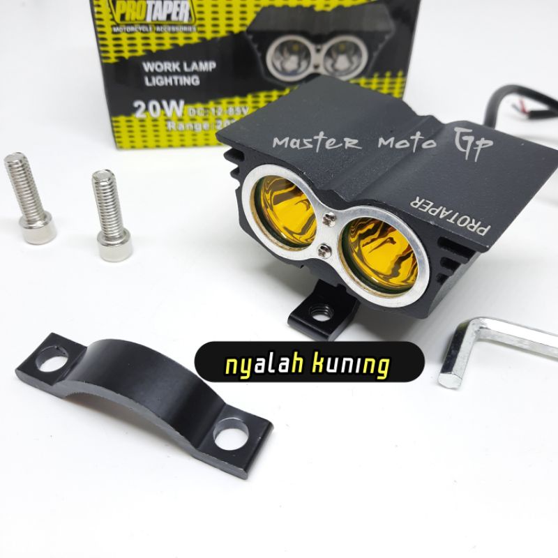 Protaper motorcycle accessories WorkLamp lighting Owl 2 LED Lampu tembak sorot owl 2 mata Protaper Universal