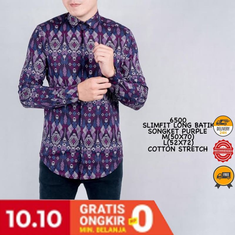 batik cowok asli luigi batani model slimfit