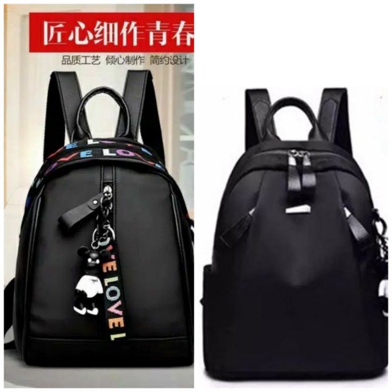 TAS RANSEL WANITA FASHION,TAS RANSEL HITAM FASHION