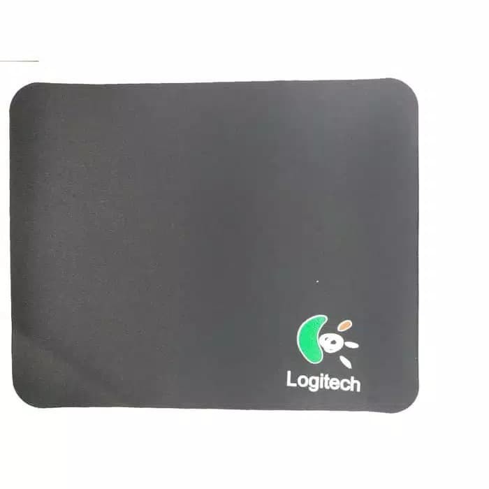 TBI Mousepad Logitech (18 x 22 ) Hitam Mini Mouse Komputer PC Mouse