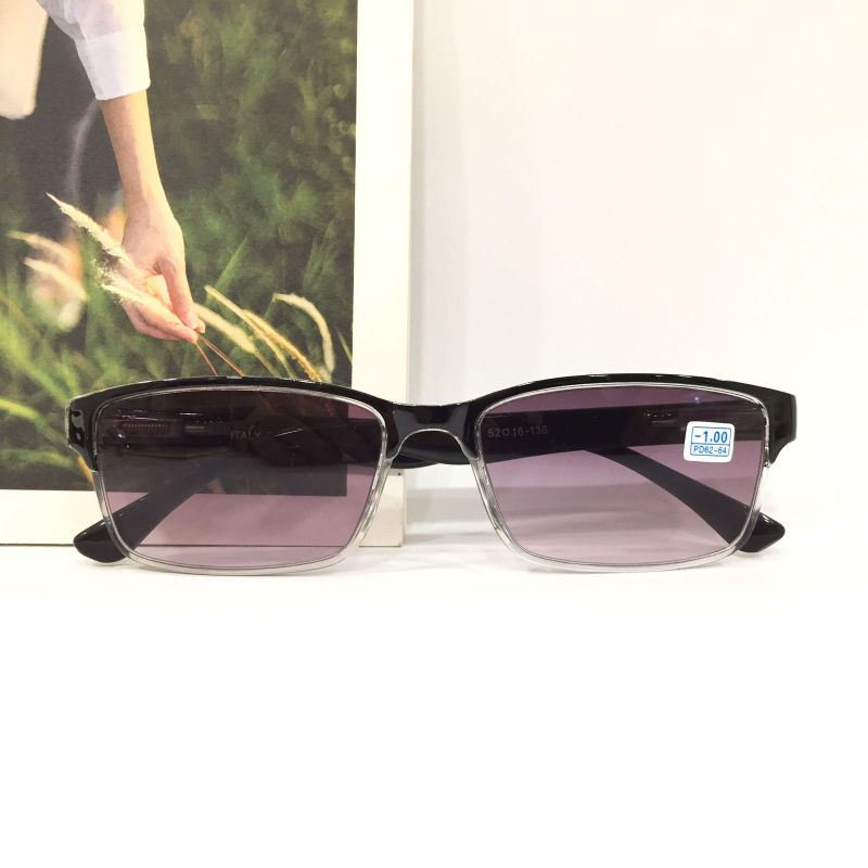 9152 Kacamata Minus Fashion Sunglasses Lensa Hitam -1.00 sd -4.00 Model Cowok Cewek