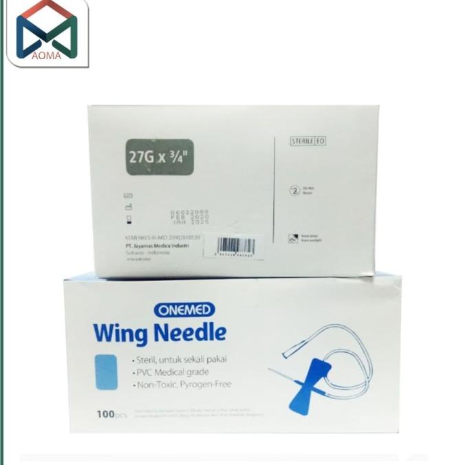 NEEDLE WING ONEMED 25G/ NEEDLE WING 25G 1 BOX ISI 100PCS