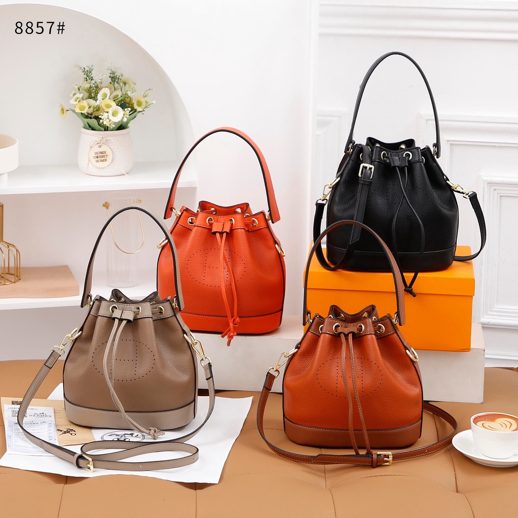 H Bucket Bag in Togo Leather #8857