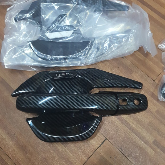 Jual Paket Cover Door Handle Pintu Outer Mangkok Pelindung Tarikan Pintu Mobil Carbon