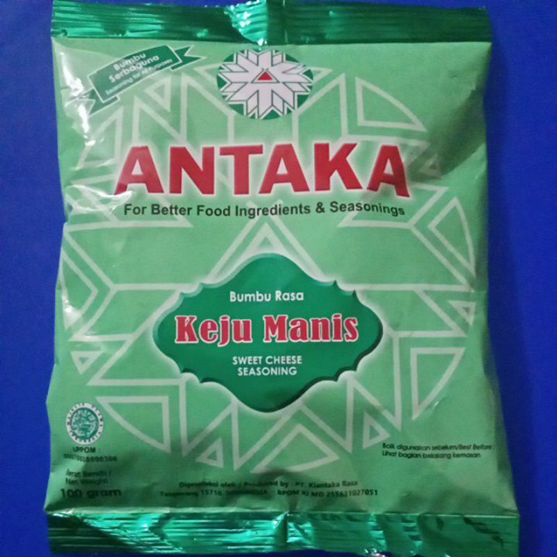 

Antaka Bumbu Tabur Serbaguna Rasa Keju Manis 100gr